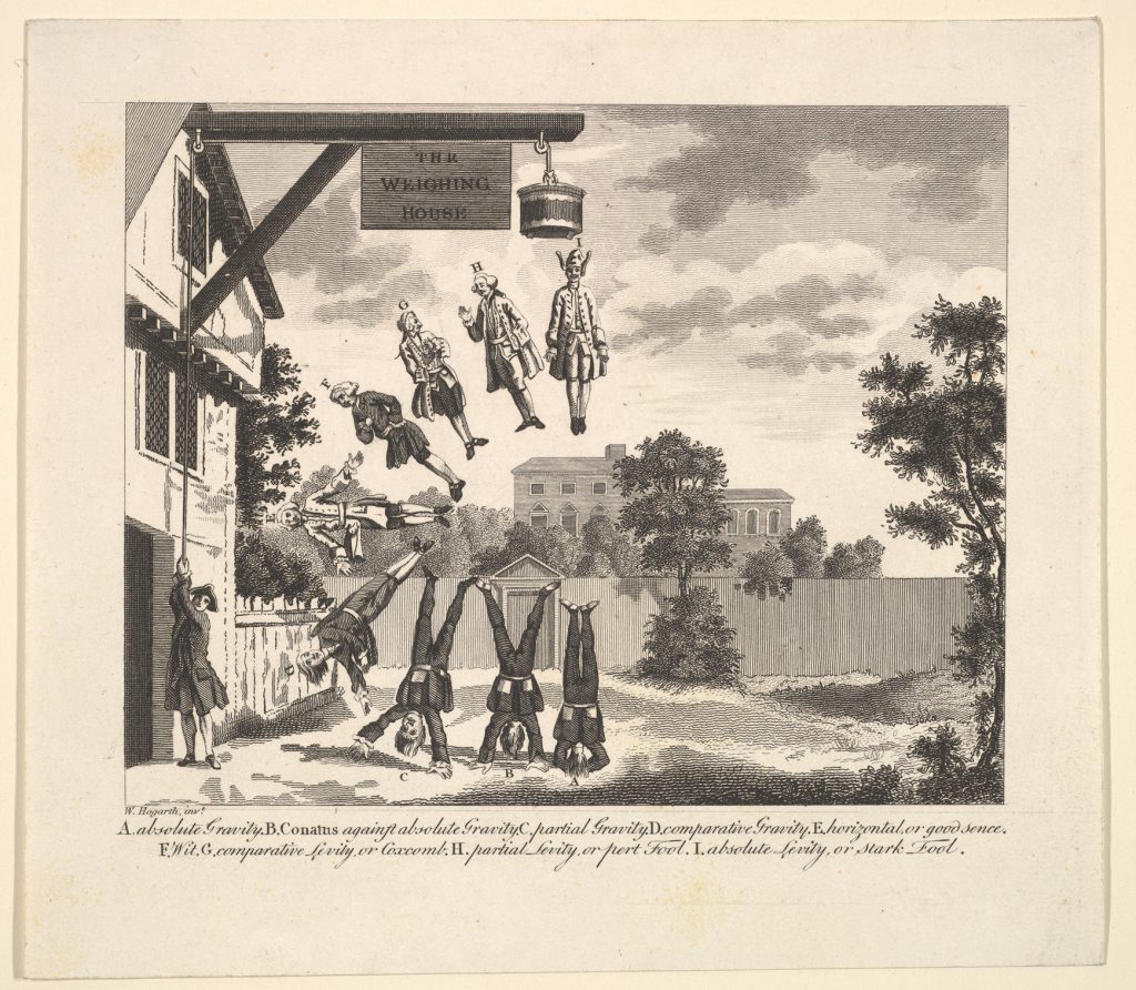 Image of the Weighing House after William Hogarth 